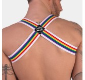 Harnais élastique Barcode Pride Blanc