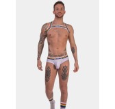 Harnais élastique Barcode Pride Blanc Harnais élastique Barcode Pride Blanc