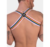 Harnais élastique Barcode Pride Blanc