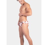 Slip de bain KISS Blanc
