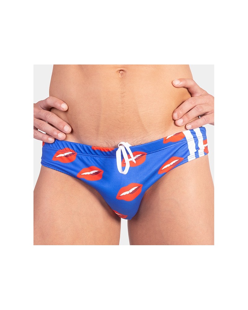 Slip de bain KISS Bleu