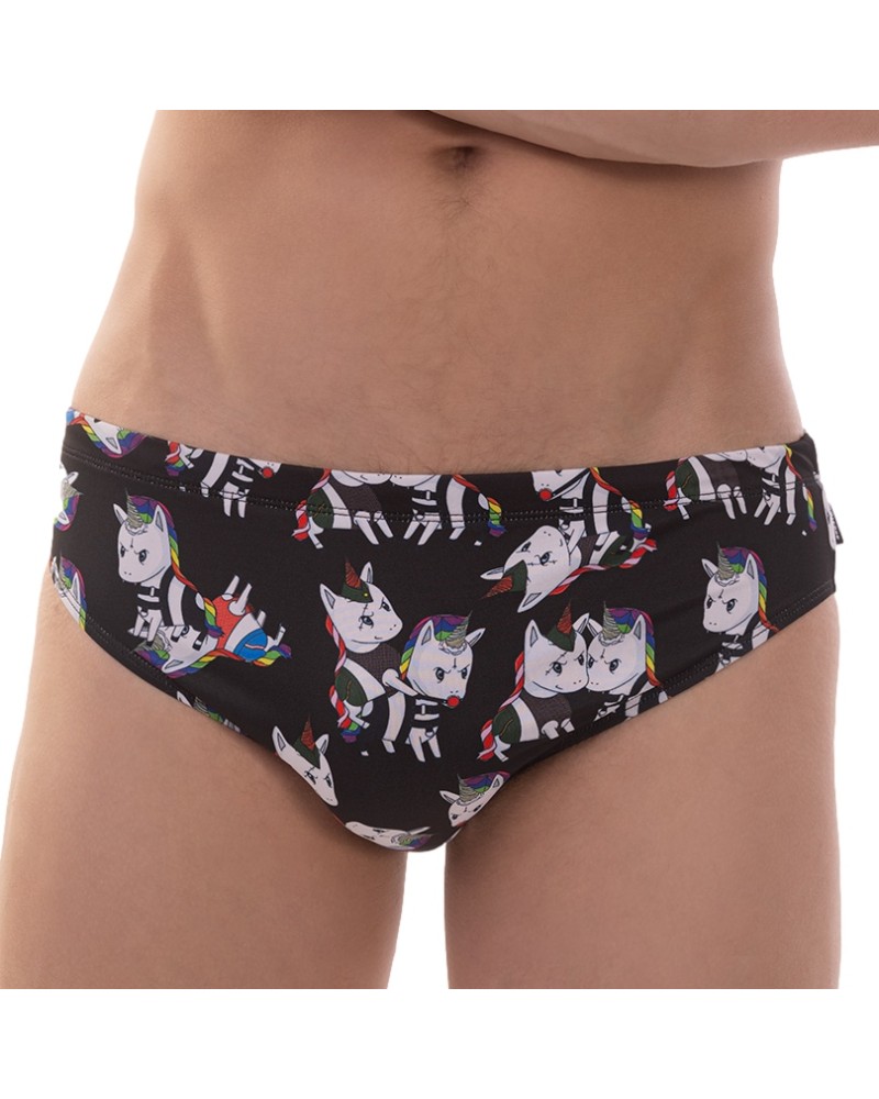 Slip de bain FETISH UNICORNS Noir