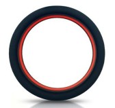 Cockring silicone Beast Rings 36mm Noir-Rouge