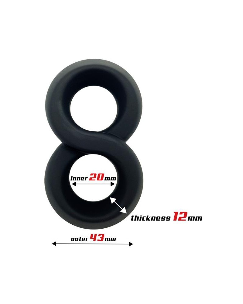 Ballstretcher souple Doble Rings Noir