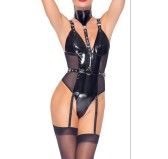 Body Porte-Jarretelles VINYL BODY CLAP Noir