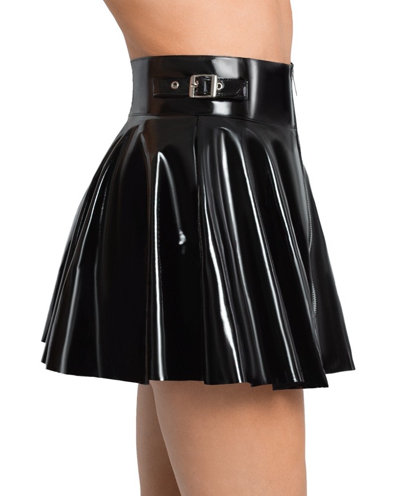 Jupe Vinyl Skirt Noire
