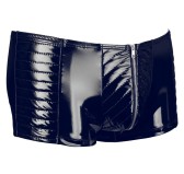 Boxer BIKER Effet Vinyle Noir