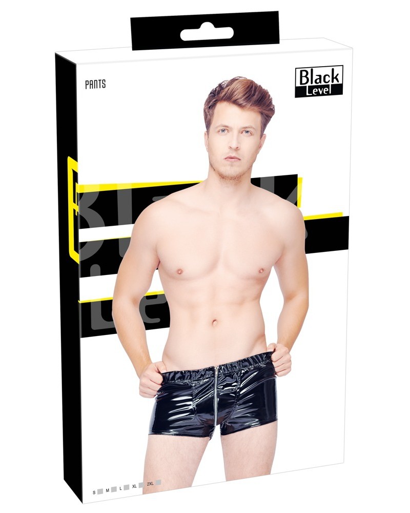 Boxer Short VINYL ZIP Noir