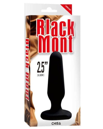 Plug Silicone Black Mont 6.5 x 2.2 cm