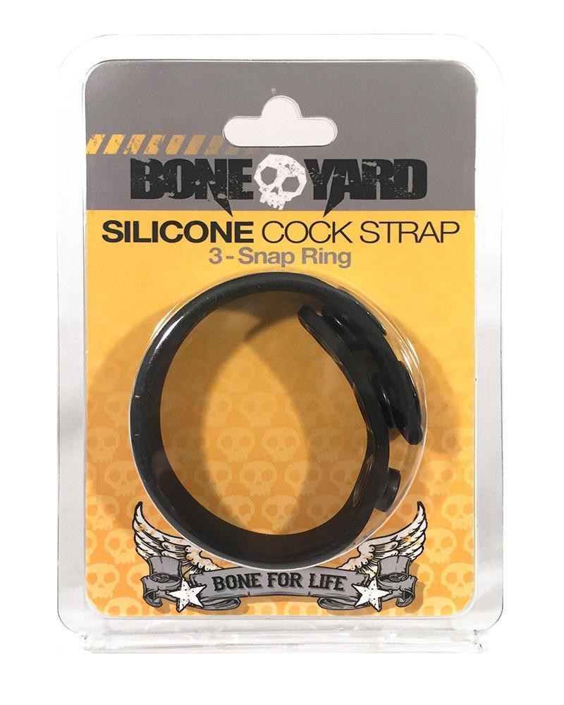 Cock Strap en silicone Noir