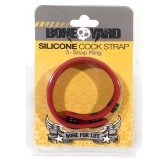 Cock strap en silicone Rouge