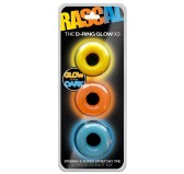 Lot de 3 Cockrings colorés D-Ring Glow