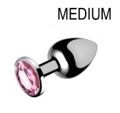 Plug bijou Gem Rose 7 x 3.4 cm Plug bijou Gem Rose 7 x 3.4 cm