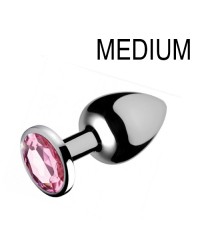 Plug bijou Gem Rose 6.5 x 2.7 cm