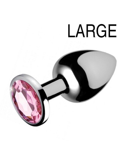 Plug bijou Gem Rose 8 x 4 cm