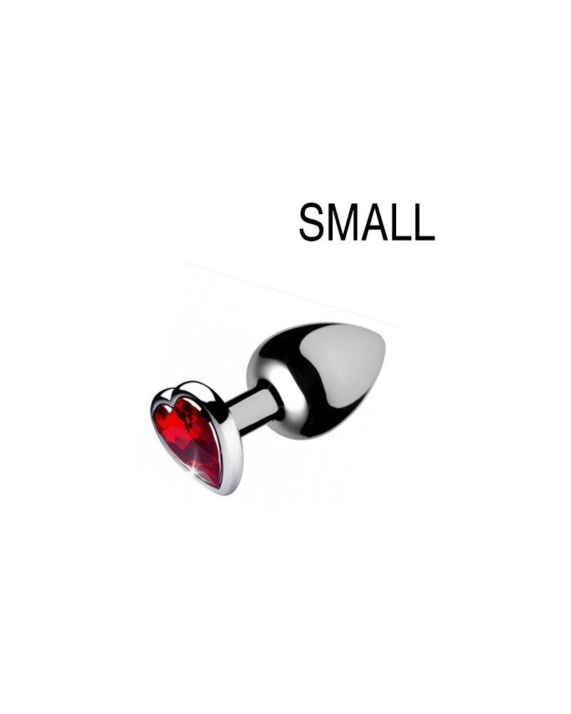 Plug bijou Heart Gem Rouge 6.5 x 2.7 cm