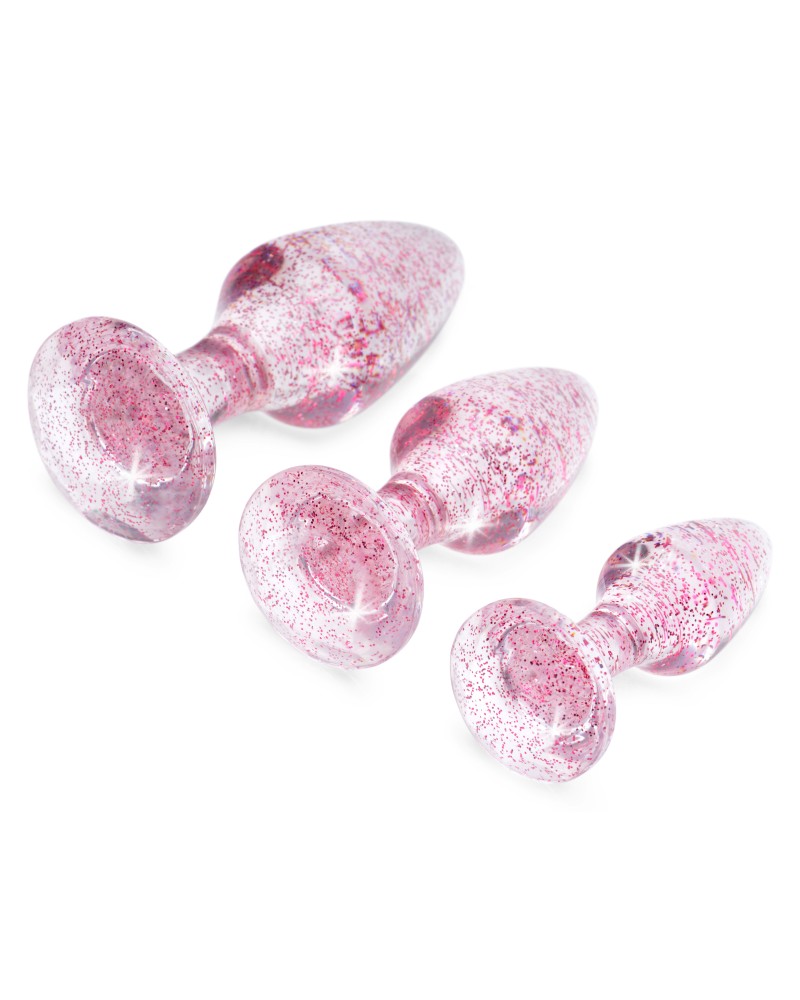 Lot de 3 plugs Scintilly Rose
