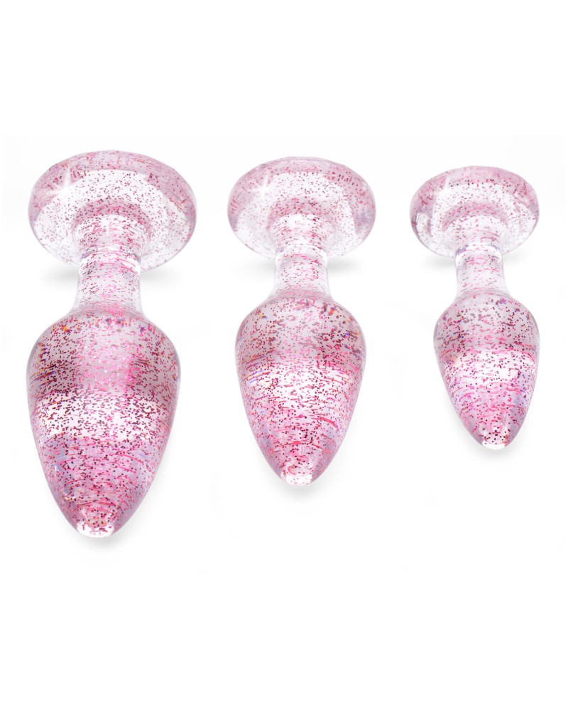 Lot de 3 plugs Scintilly Rose