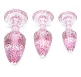 Lot de 3 plugs Scintilly Rose