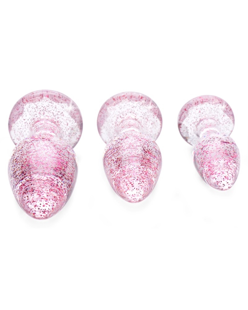 Lot de 3 plugs Scintilly Rose