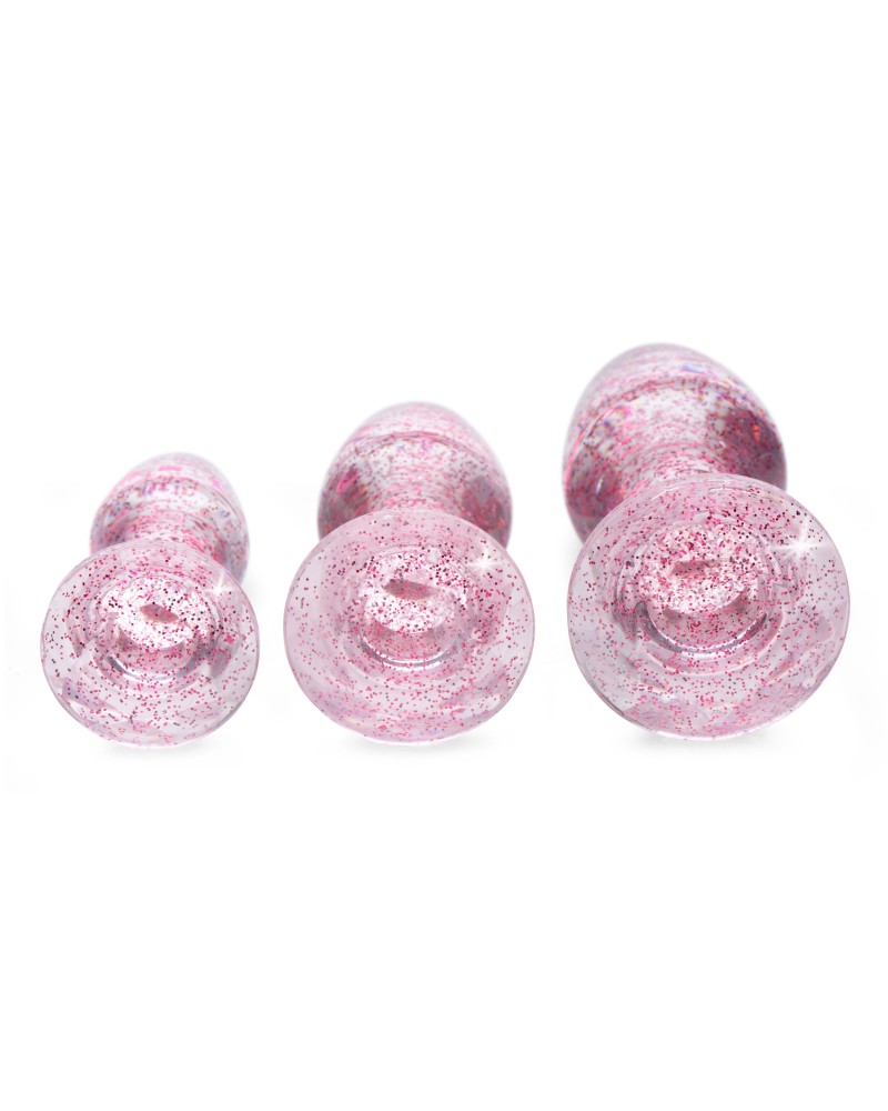 Lot de 3 plugs Scintilly Rose