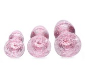 Lot de 3 plugs Scintilly Rose