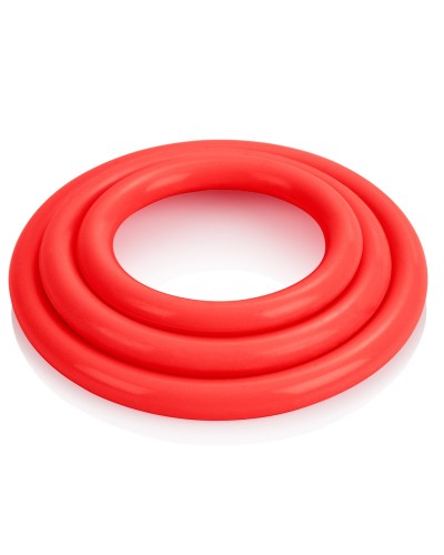 Tri-Rings Cockring Rouge