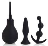 Kit Explorer Plairi Anal - Poire de lavement + plugs Kit Explorer Plairi Anal - Poire de lavement + plugs
