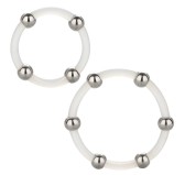 Lot de 2 Cockrings Transparents avec Billes