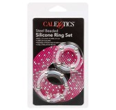 Lot de 2 Cockrings Transparents avec Billes