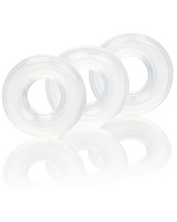 Lot de 3 mini cockrings souples Beaded Set Noirs
