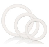 Lot de 3 cockrings souples Blanc