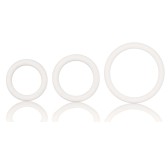 Lot de 3 cockrings souples Blanc