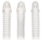 Kit de 3 Gaines de pénis texturées Ribbed Extend 14 x 4cm