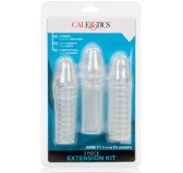 Kit de 3 Gaines de pénis texturées Ribbed Extend 14 x 4cm