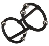 Cockring Cage de pénis Beaded Enhance 7.5cm - Diamètre 40mm