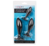 Lot de 3 plugs en silicone Curve Kit Noirs Lot de 3 plugs en silicone Curve Kit Noirs