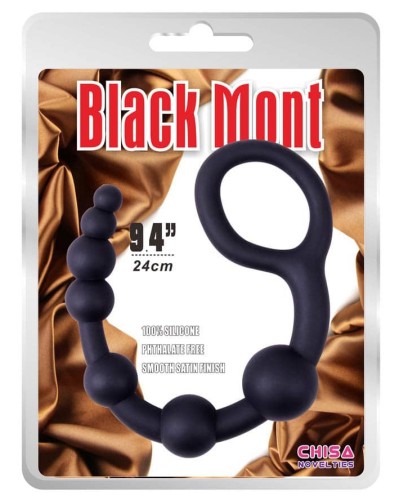 Boules anales U Shape Black Mont 30 x 4.5cm