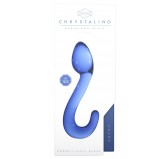 Gode en verre Champ Bleu 17 x 4cm