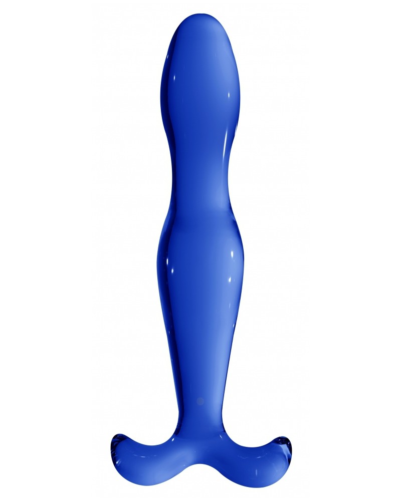 Plug en verre Elegance Bleu 15 x 3.4cm