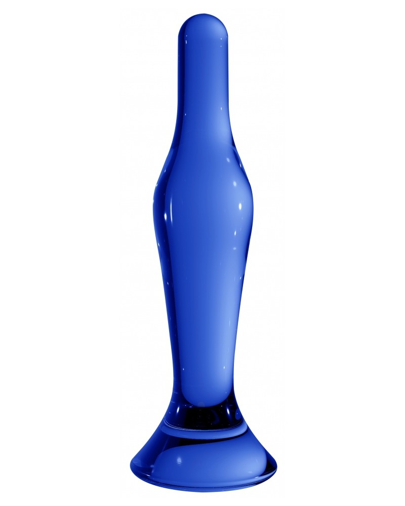 Plug en verre Flask Bleu 15 x 3.7cm