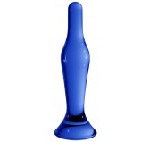 Plug en verre Flask Bleu 15 x 3.7cm