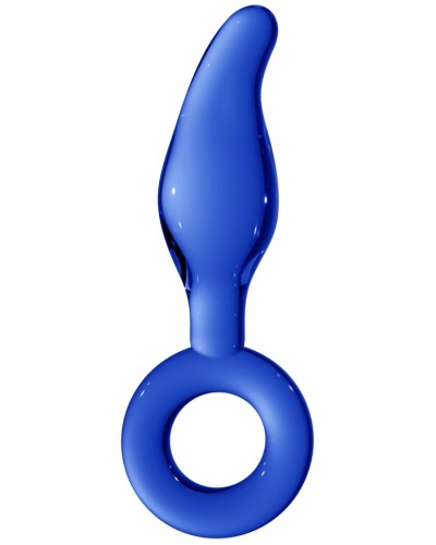 Plug en verre Gripper Bleu 11 x 3.8cm