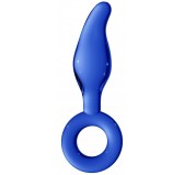 Plug en verre Gripper Bleu 11 x 3.8cm