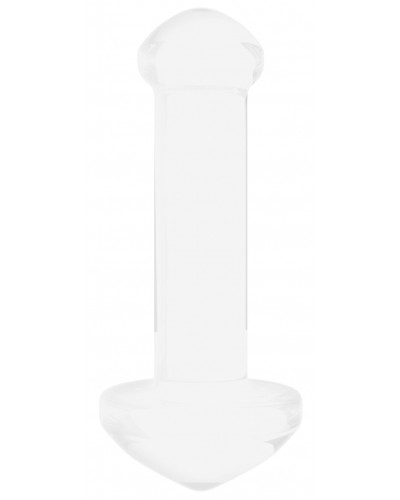 Plug en verre Massage Blanc 8.5 x 3.4cm