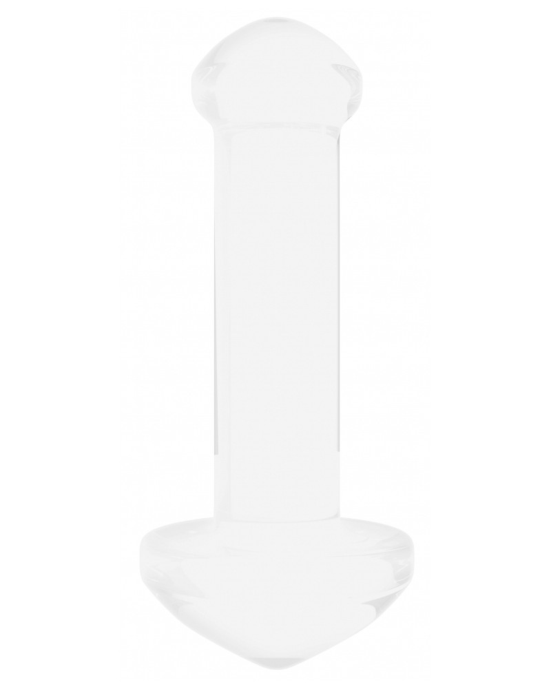 Plug en verre Massage Blanc 8.5 x 3.4cm