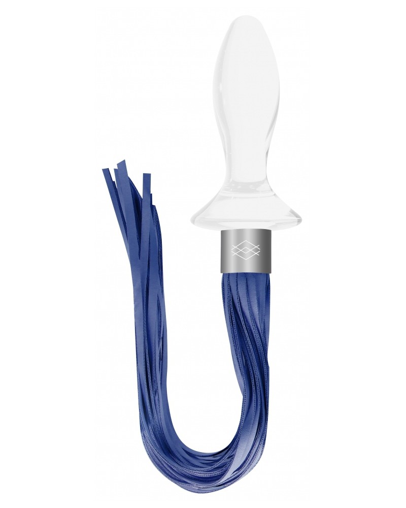 Plug en verre Tail Blanc 9 x 3.5cm