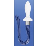 Plug en verre Tail Blanc 9 x 3.5cm