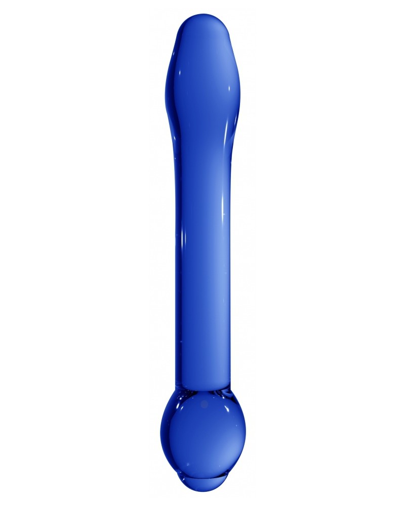 Plug en verre Treasure Bleu 18 x 3.5cm