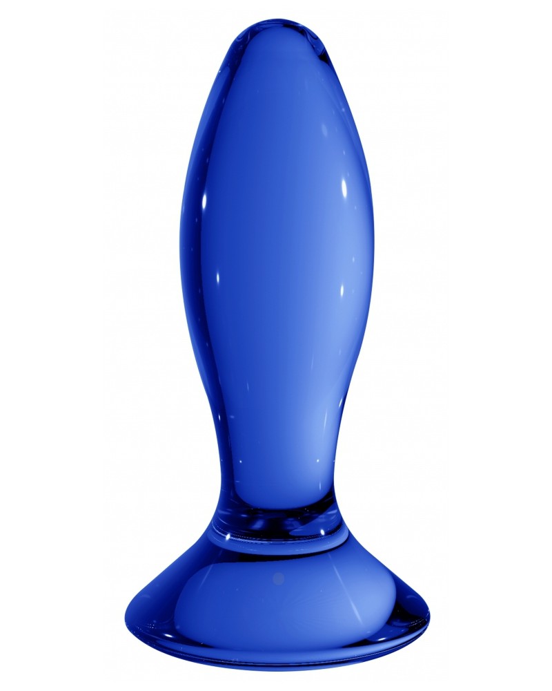 Plug en verre Follower Bleu 9 x 3.5cm